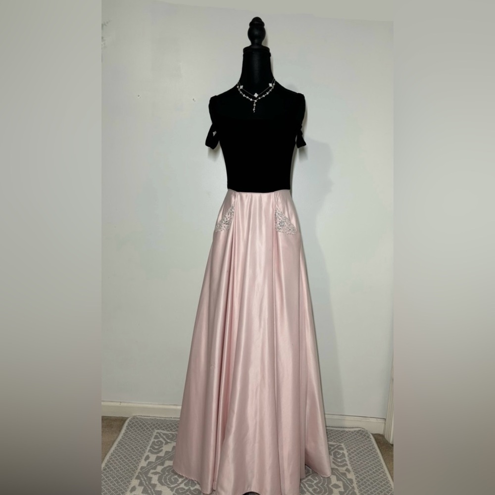 Blondie Nites Black and Pink Gown